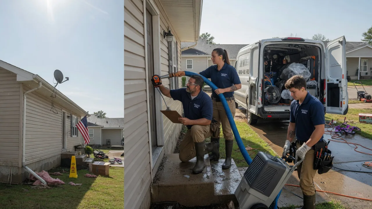 Ceiling Water Damage Restoration in Norman, IN near me
